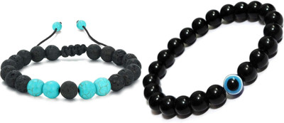 Malas Collection Stone, Plastic Bracelet Set(Pack of 2)