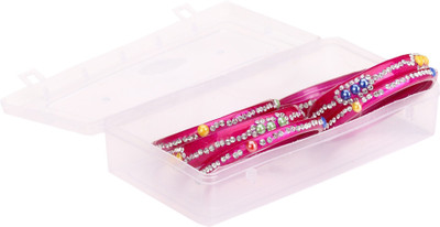 1st Time Glass Crystal Bangle Set(Pack of 6)