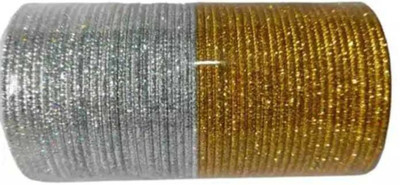 INAB Metal Gold-plated, Silver Bangle Set(Pack of 10)