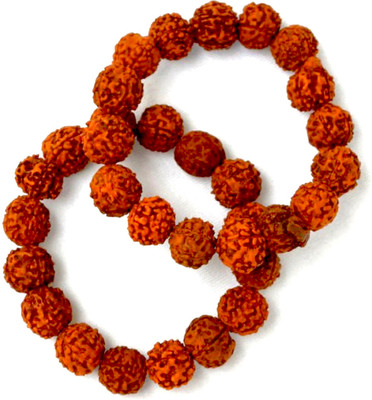 RingoRing Rudraksha Beads Bracelet Set(Pack of 2)