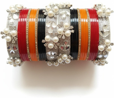 Aadvik Trends Glass Bangle Set(Pack of 30)