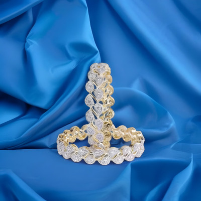 zorivya Alloy Diamond Gold-plated Bangle