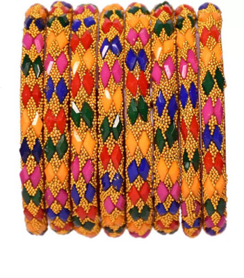 DONERIA Glass Beads Kada(Pack of 8)