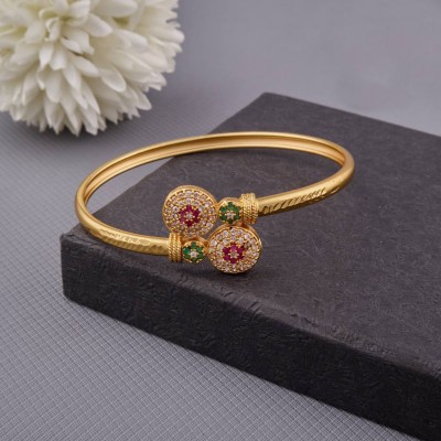 VR Fashion HUB Alloy Diamond Gold-plated Bangle Set