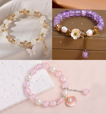 Ennygacessories Crystal Bracelet(Pack of 3)