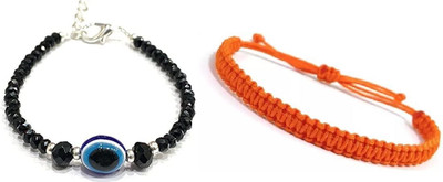 QNAM Fabric Pearl Bracelet Set