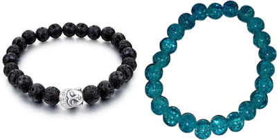 Malas Collection Stone, Glass Bracelet Set(Pack of 2)