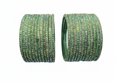 DIVINE GLASS Glass Bangle Set(Pack of 10)