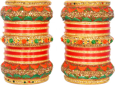 OJHA Plastic Beads, Pearl, Zircon Chudas(Pack of 32)