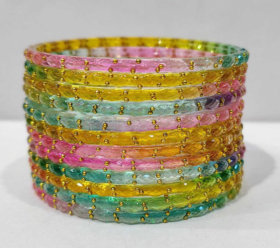 ABC Glass Bangle Set(Pack of 12)