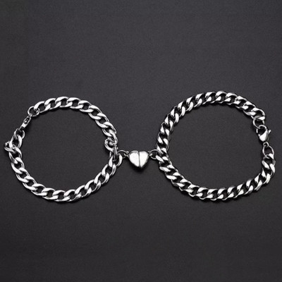 TVI Alloy Silver Bracelet Set(Pack of 2)