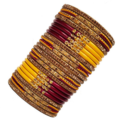 Lahthi Wala Lac Bangle Set(Pack of 10)