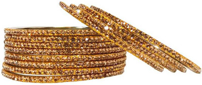 RKGlow Brass Bangle Set(Pack of 12)