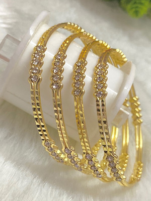 AARTISAI Alloy Gold-plated Bangle Set(Pack of 4)