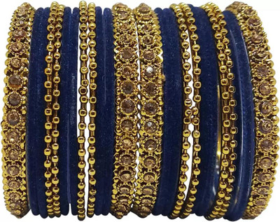 Terraband Alloy Crystal Bangle Set(Pack of 24)