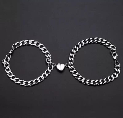 Teeragaj Alloy Silver Bracelet(Pack of 2)