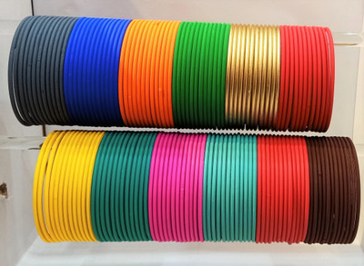 Rudra Metal Enamel Bangle(Pack of 10)