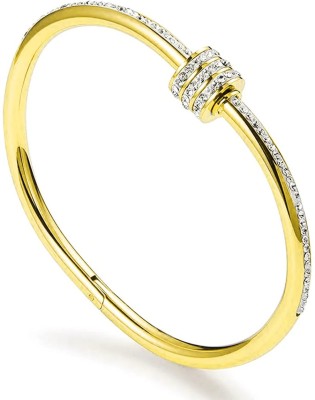 Myjewel Stainless Steel Cubic Zirconia Gold-plated Bracelet