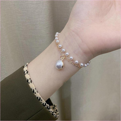 JDENTERPRISES Alloy Pearl Gold-plated Bracelet