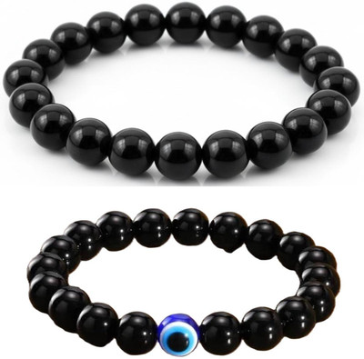 IKONKARR Stone, Crystal, Dori, Evil Eye Bracelet(Pack of 2)