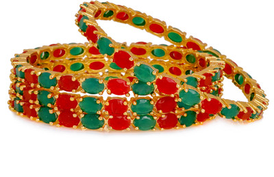 Manikya Copper Gold-plated Bangle(Pack of 4)