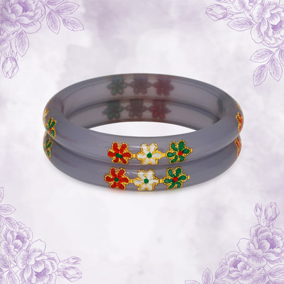 LUV FASHION Plastic Bangle(Pack of 2)