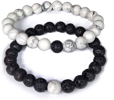 Malas Collection Stone Beads, Crystal Bracelet(Pack of 2)