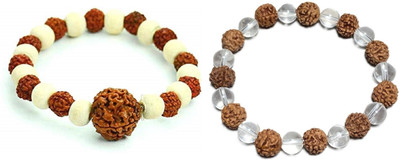 Malas Collection Wood, Stone Bracelet Set(Pack of 2)