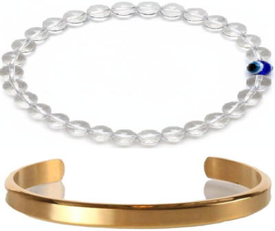 IKONKARR Stone, Crystal, Alloy Bracelet(Pack of 2)
