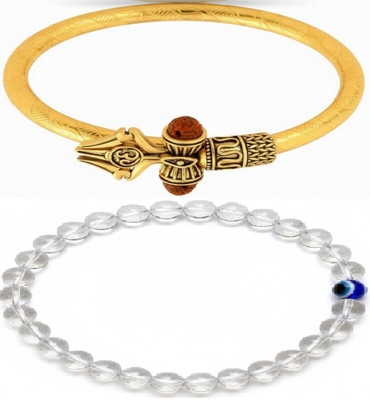 IKONKARR Stone, Crystal, Stainless Steel Bracelet(Pack of 2)