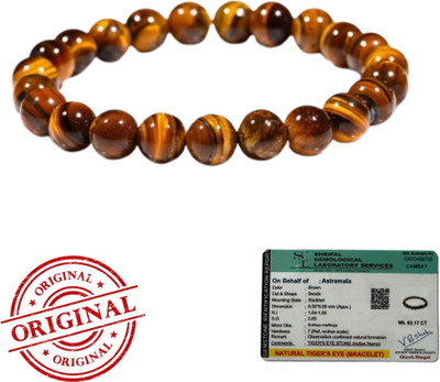 UBRONIK Tiger's Eye Agate, Crystal Bracelet