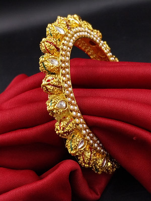 aarnaa Alloy Gold-plated Bangle Set(Pack of 2)