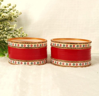SHOPNADE Plastic, Alloy Zircon Bangle Set(Pack of 2)