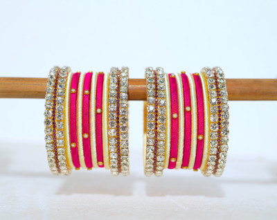 Shiv Fabric, Plastic Bangle Set(Pack of 18)