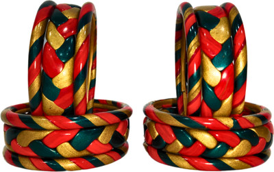 Lahthi Wala Lac Bangle Set(Pack of 10)