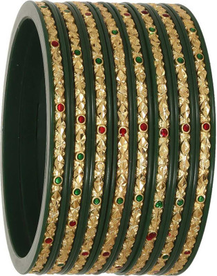 Barffy collections Plastic Gold-plated Bangle Set(Pack of 8)