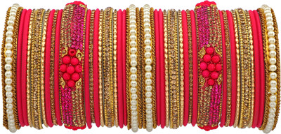 GLIKA Metal Zircon Gold-plated Bangle Set(Pack of 38)
