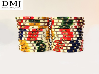 DMJ Plastic Bangle Set(Pack of 10)