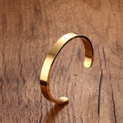 Fashion Frill Stainless Steel Gold-plated Bracelet