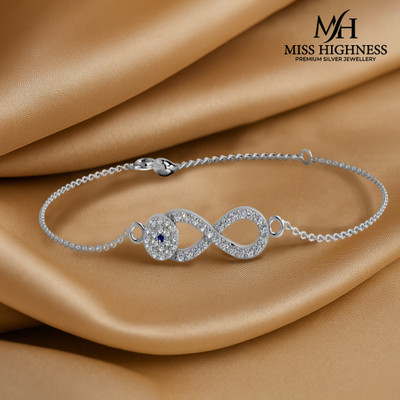 Miss Highness Sterling Silver Cubic Zirconia Gold-plated Bracelet