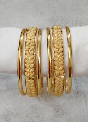 Shree Enterprises Brass Gold-plated Bangle(Pack of 6)