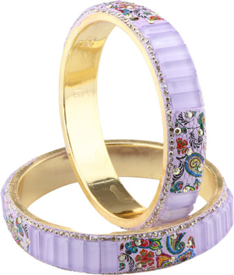 ZULKA Metal Diamond, Zircon Kada(Pack of 2)