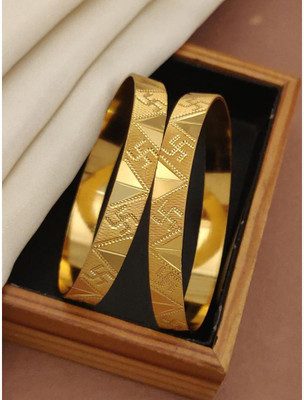 VFA Alloy Gold-plated Bangle Set(Pack of 2)