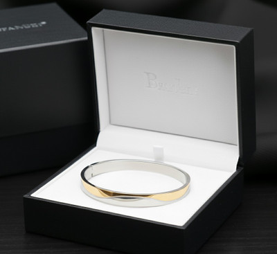 Vinayak Stainless Steel Gold-plated, Silver Coated Kada