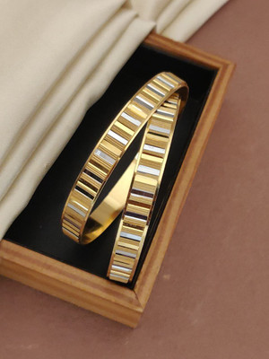 Mayur Fashion Brass Gold-plated Bangle(Pack of 2)