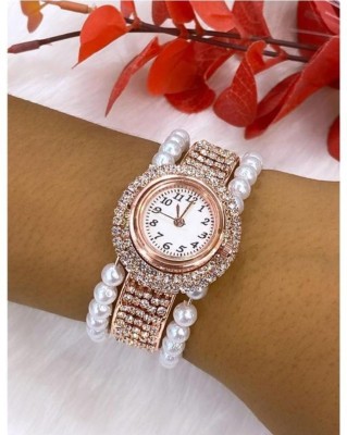 Kavya SAles Designer New Analog Trendy Pearl Watch Bracelet for Women and Girls Analog Watch  - For Women