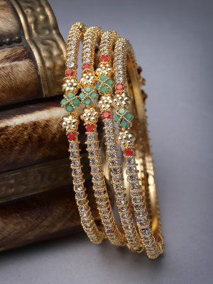 Sukkhi Alloy Gold-plated Bangle Set(Pack of 4)