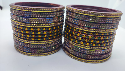 LUCKY SUHAG CHURA Lac Bangle Set(Pack of 24)
