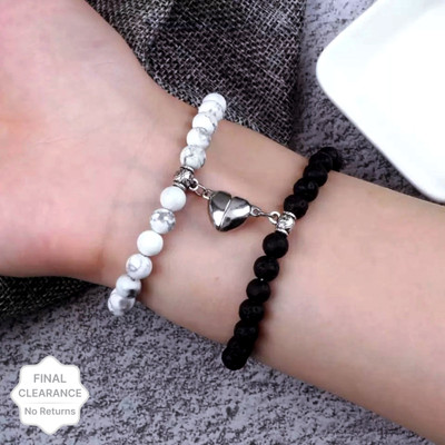 ruby collection Mother of Pearl Pearl Bracelet Set(Pack of 2)