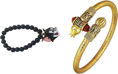 Veediic Hind Brass, Alloy Gold-plated Bracelet(Pack of 4)